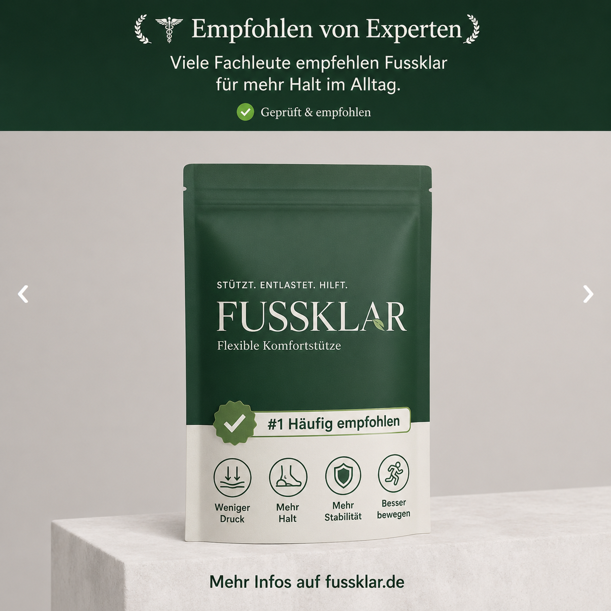 Fussklar Empfehlung